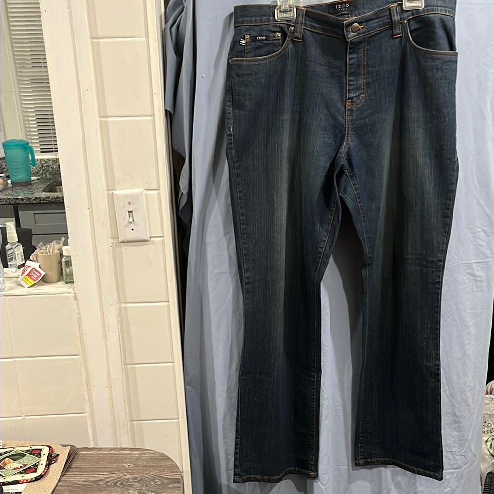 Izod Blue Bootcut Jeans Classic Style size 16